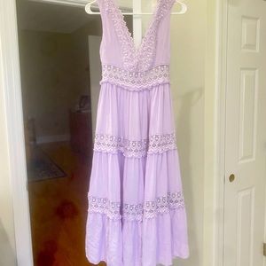 MABLE Lavender midi dress